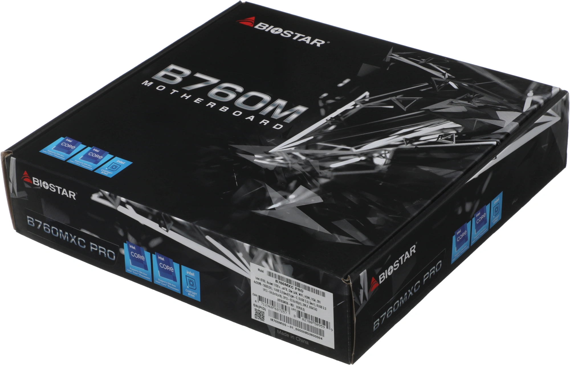 Материнская плата Biostar B760MXC Pro Soc-1700 Intel B760 4xDDR5 mATX AC`97 8ch(7.1) 2.5Gg RAID+VGA+DVI+HDMI — миниатюра 16
