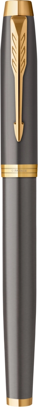 Ручка роллер Parker IM Premium Grey Core GT (2213778) F черн. черн. подар.кор.