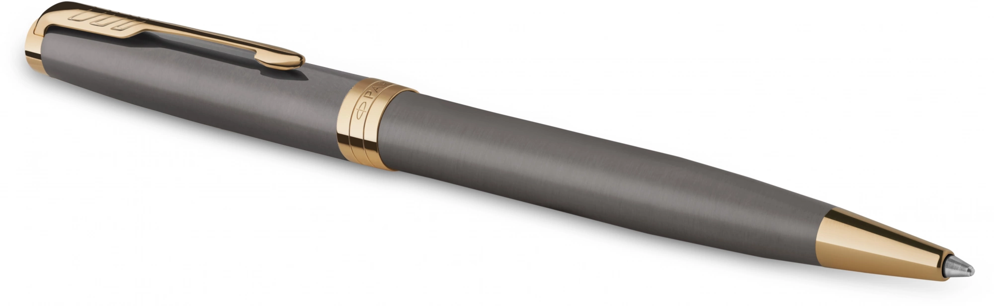 Ручка шариков. Parker Sonnet Grey Core GT (2213679) M черн. черн. подар.кор. — миниатюра 3