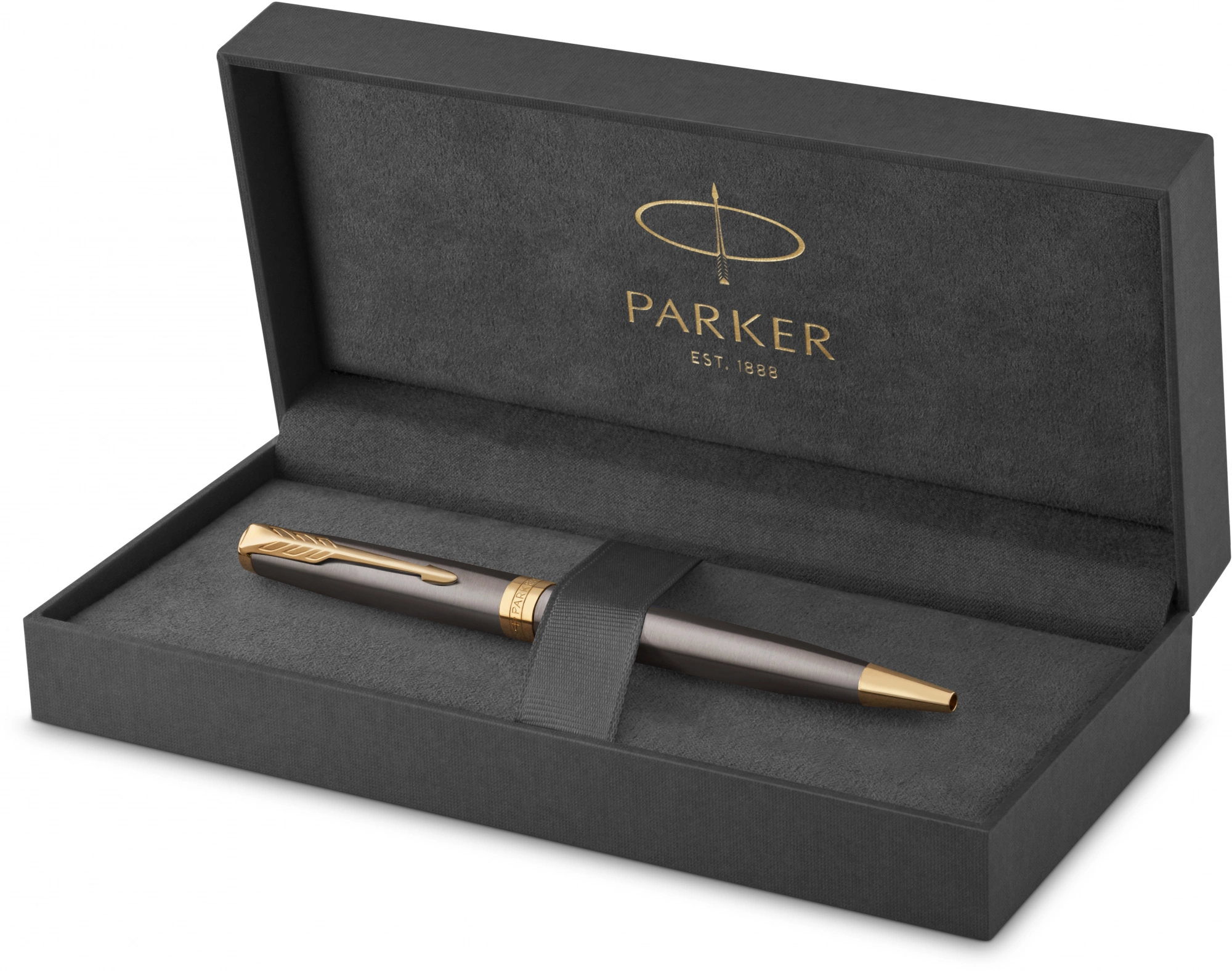 Ручка шариков. Parker Sonnet Grey Core GT (2213679) M черн. черн. подар.кор. — миниатюра 4
