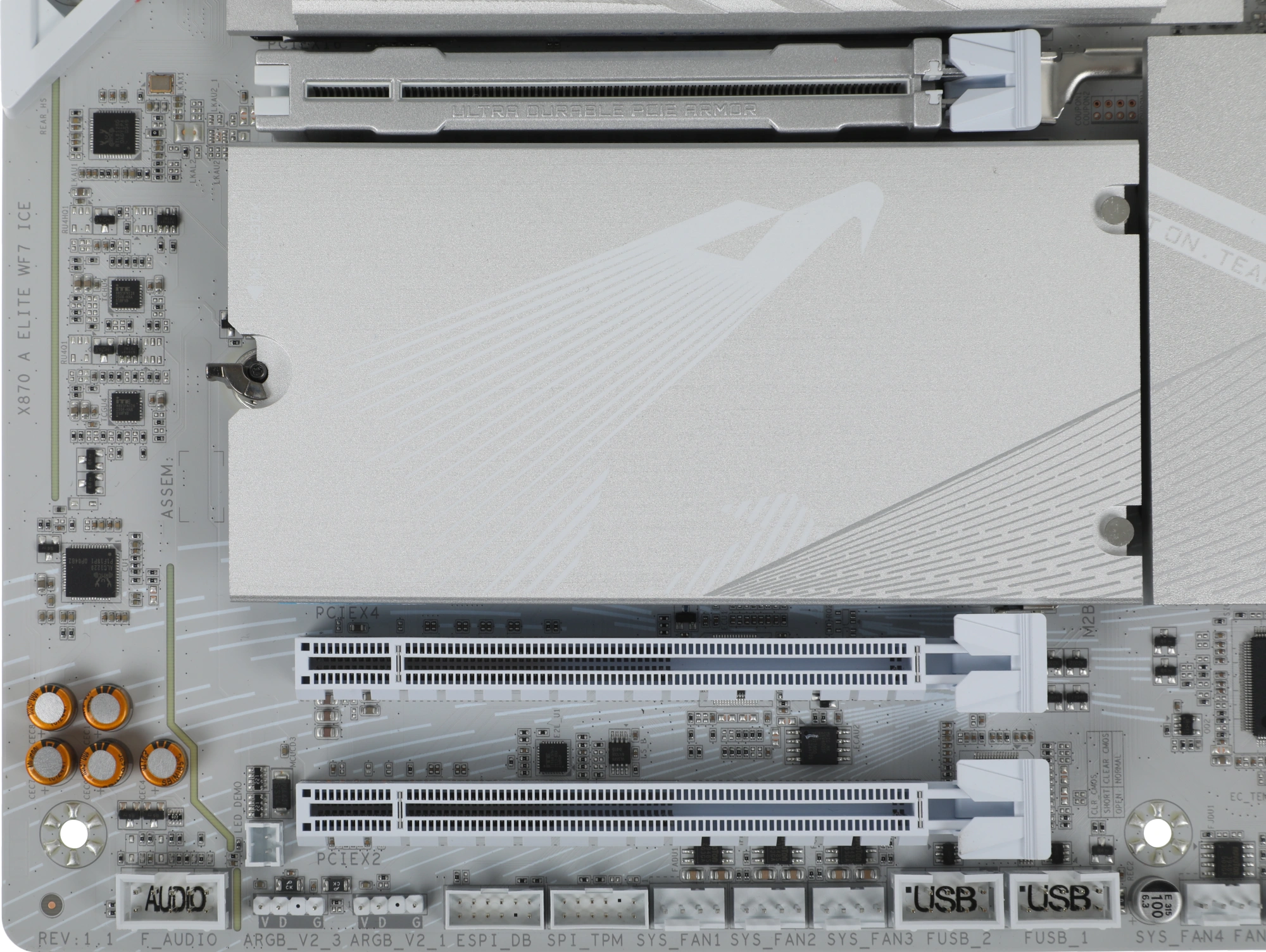 Материнская плата Gigabyte X870 AORUS ELITE WIFI7 ICE Socket AM5 AMD X870 4xDDR5 ATX AC`97 8ch(7.1) 2.5Gg RAID+HDMI — миниатюра 7