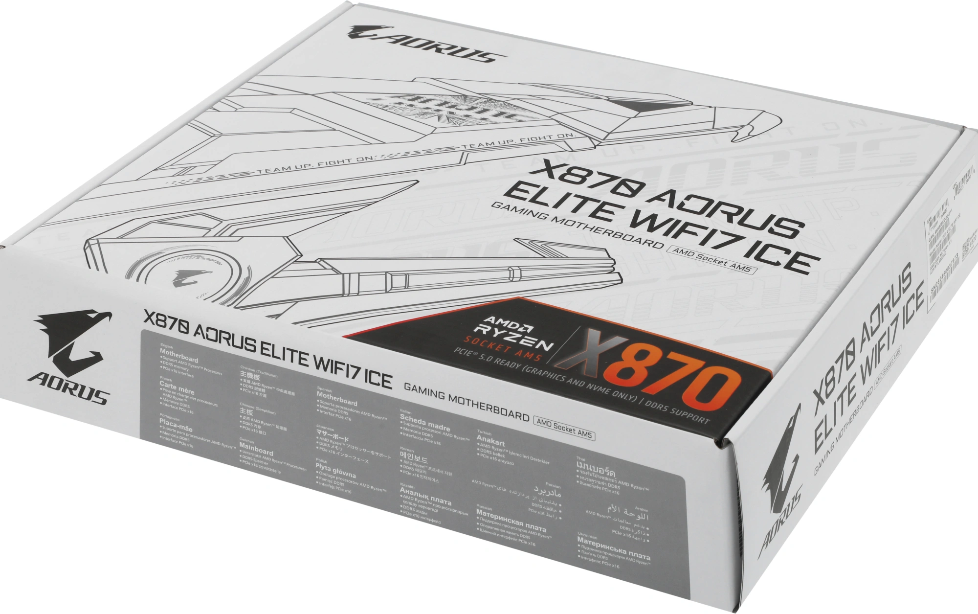 Материнская плата Gigabyte X870 AORUS ELITE WIFI7 ICE Socket AM5 AMD X870 4xDDR5 ATX AC`97 8ch(7.1) 2.5Gg RAID+HDMI — миниатюра 10