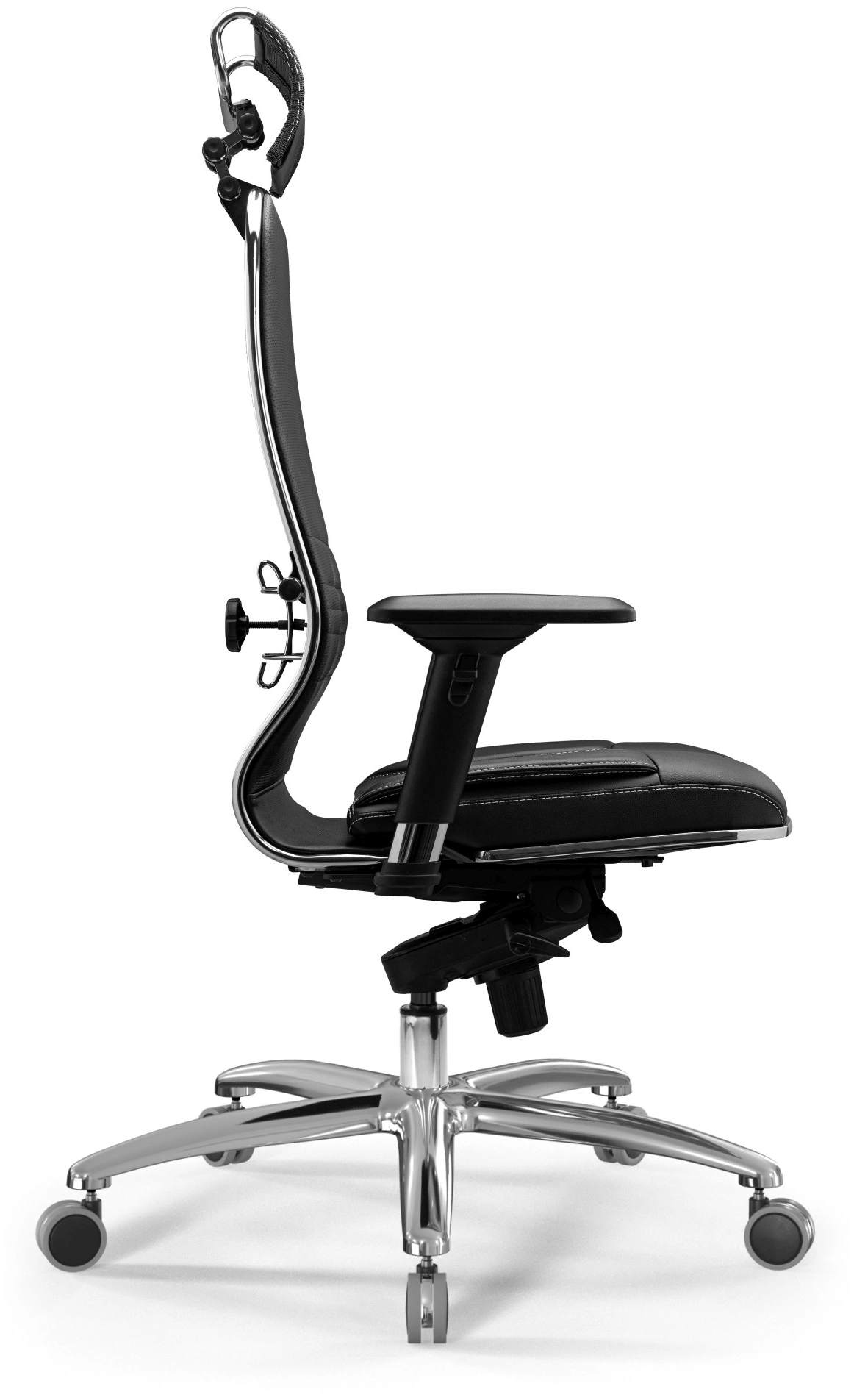 Кресло Метта KL-3.04 Infinity Easy Clean экокожа с подголов. крестов. металл хром (комплект 1шт) — миниатюра 2