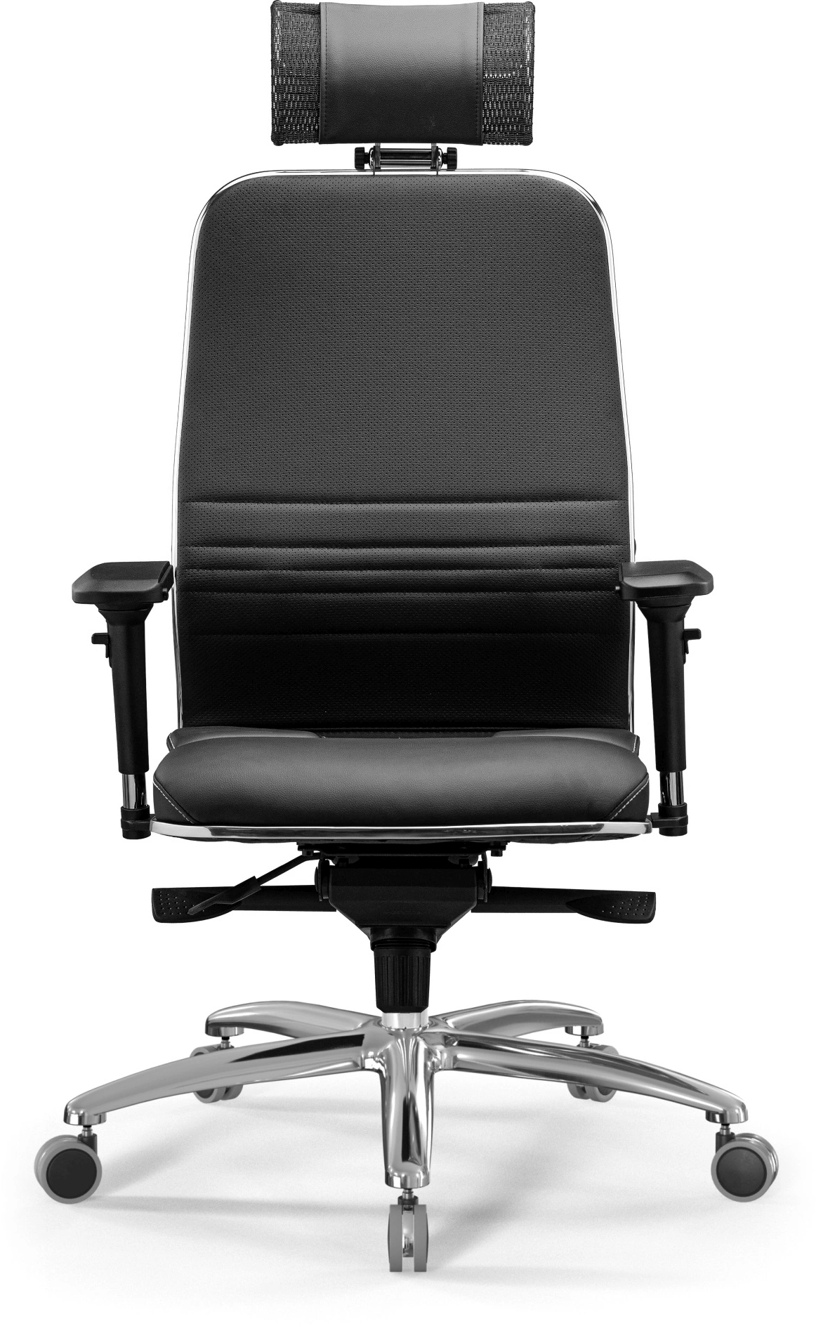 Кресло Метта KL-3.04 Infinity Easy Clean экокожа с подголов. крестов. металл хром (комплект 1шт) — миниатюра 3