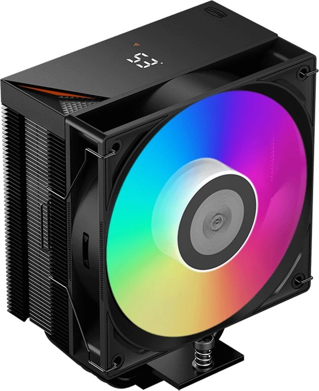 Устройство охлаждения(кулер) PcCooler RT500 Digital BK ARGB Soc-AM5/AM4/1200/1700/1851 черный 4-pin 34.9dB Al+Cu LCD 245W Ret (RT500-BKAWYL-GL) — фото 1
