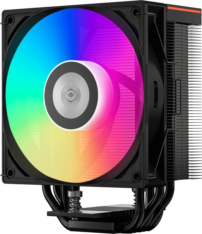 Устройство охлаждения(кулер) PcCooler RT500 Digital BK ARGB Soc-AM5/AM4/1200/1700/1851 черный 4-pin 34.9dB Al+Cu LCD 245W Ret (RT500-BKAWYL-GL) — миниатюра 8