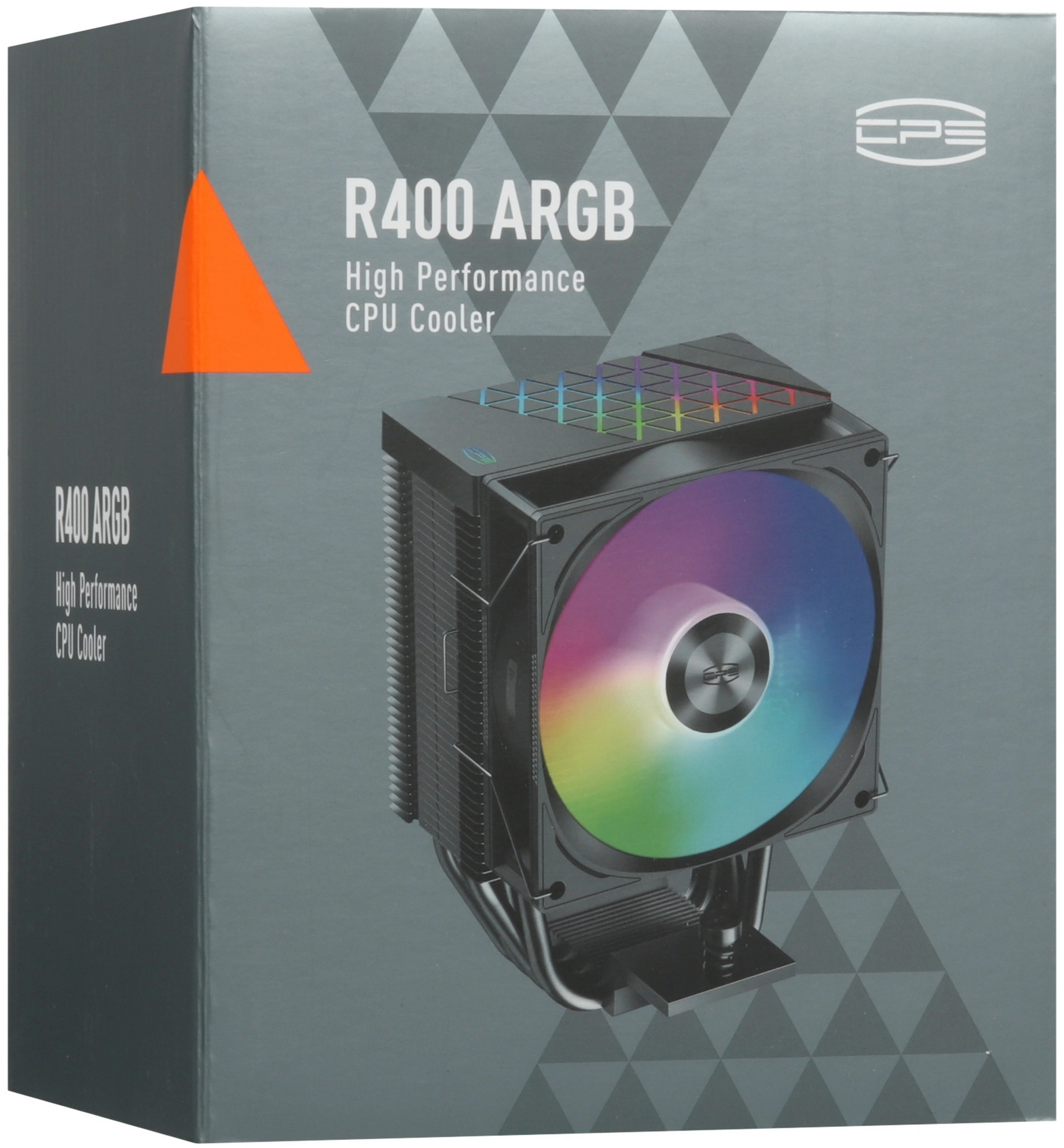 Устройство охлаждения(кулер) PcCooler R400 ARGB Soc-AM5/AM4/1200/1700/1851 черный 4-pin 18-30dB Al+Cu 180W Ret (R400-BKAWYX-US) — миниатюра 8