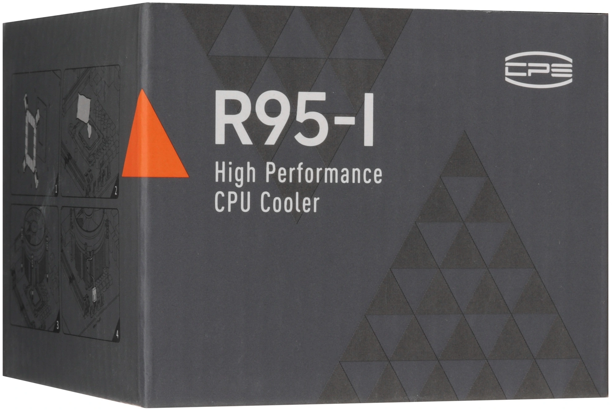 Устройство охлаждения(кулер) PcCooler R95-I Soc-1200/1700/1851 серебристый/черный 4-pin 31.2dB Al+Cu 95W 400gr Ret (R95-XXNIXX-GL) — миниатюра 10