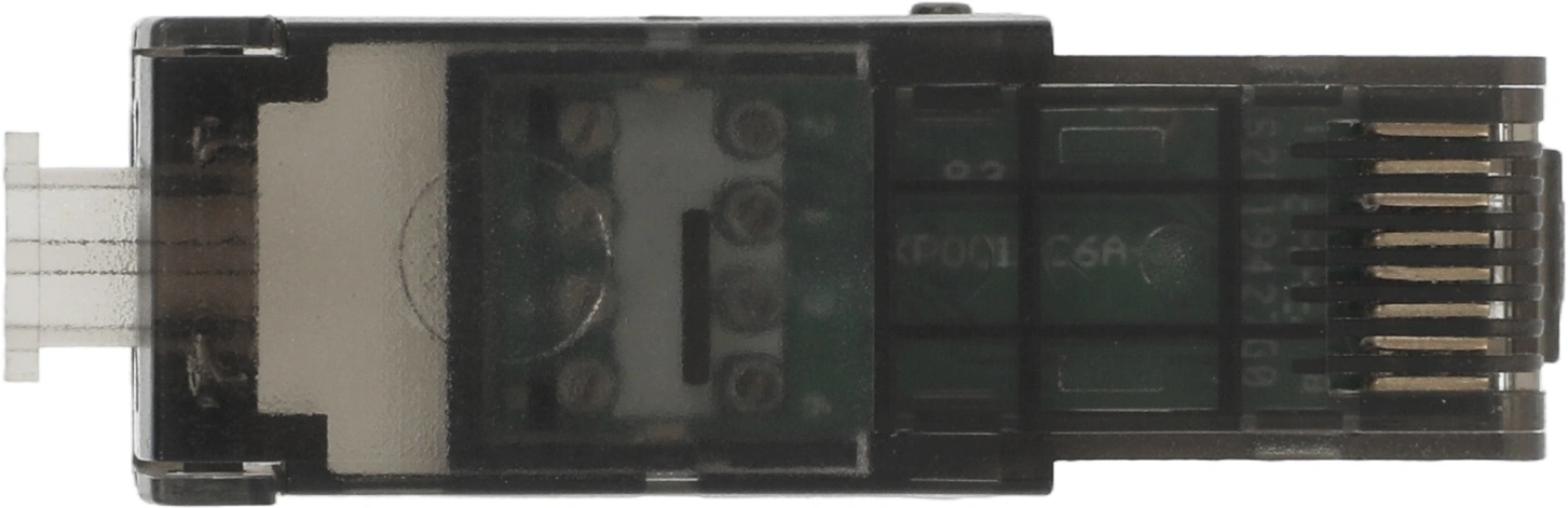 Коннектор Suprlan (10-0239-1) UTP кат.6A RJ45 с защитным колпачком прозрачный — миниатюра 8