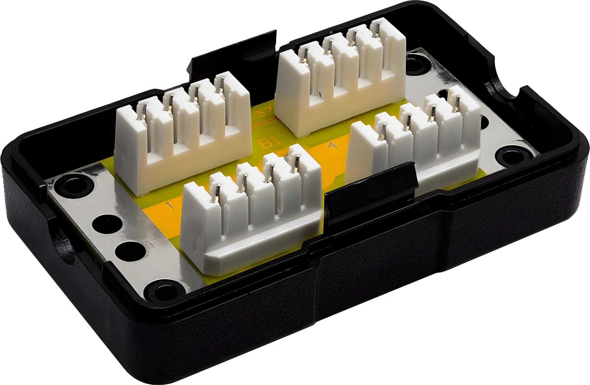 Адаптер Suprlan 10-0314-1 проходн. RJ45 кат.5E UTP стальной — миниатюра 2