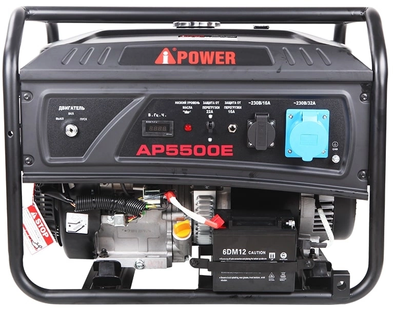 Генератор A-iPower Lite AP5500E 5.5кВт — миниатюра 8