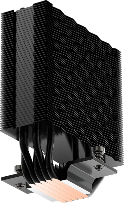 Устройство охлаждения(кулер) PcCooler RT500 Digital Soc-AM5/AM4/1200/1700/1851 черный 4-pin 34.9dB Al+Cu LCD 240W Ret (RT500-BKNWYL-GL) — миниатюра 7