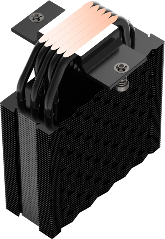 Устройство охлаждения(кулер) PcCooler RT500 Digital Soc-AM5/AM4/1200/1700/1851 черный 4-pin 34.9dB Al+Cu LCD 240W Ret (RT500-BKNWYL-GL) — миниатюра 3