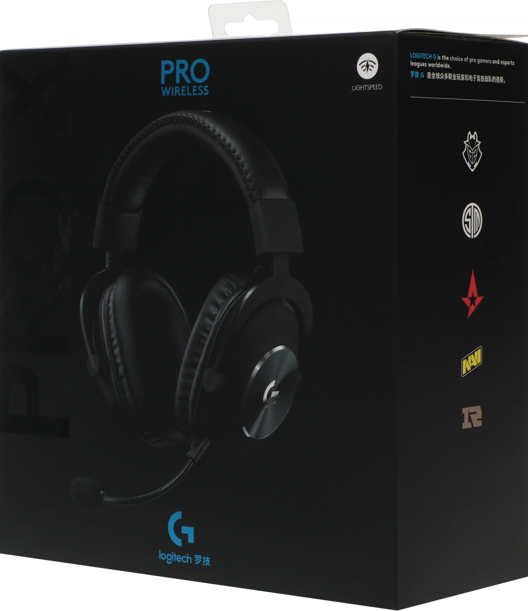 Наушники с микрофоном Logitech G Pro X Lightspeed черный 2м мониторные Radio оголовье (981-000908) — миниатюра 7