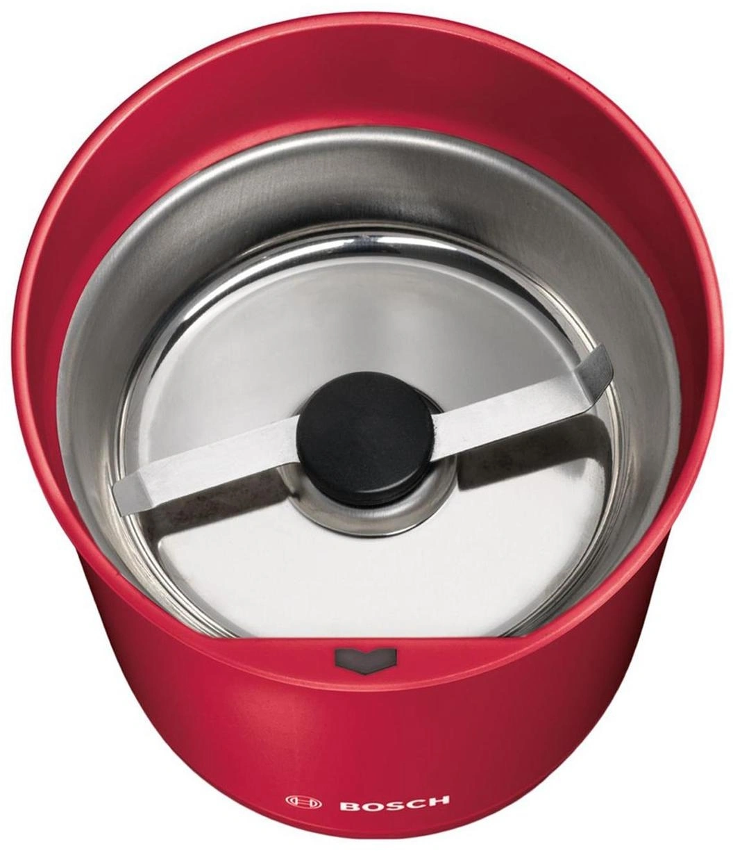 Кофемолка Bosch TSM6A014R 180Вт сист.помол.:ротац.нож вместим.:75гр красный — миниатюра 3