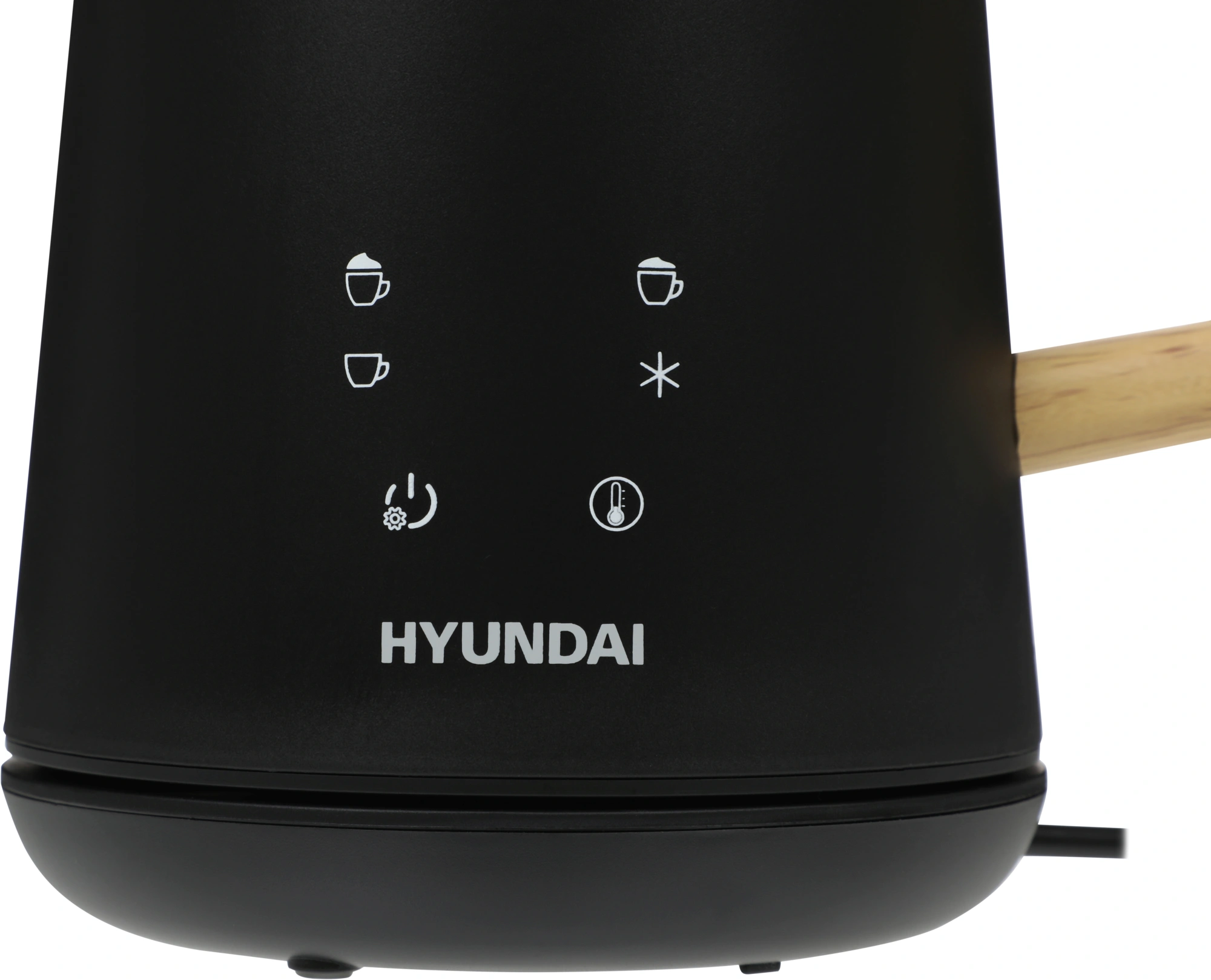Капучинатор Hyundai HMF-P900 500мл черный/коричневый — миниатюра 2