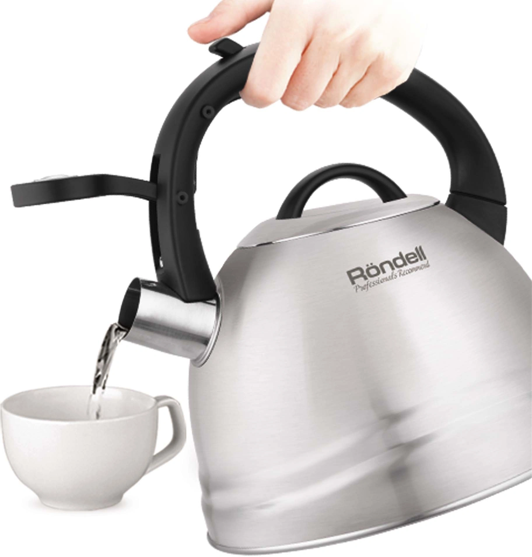 Чайник металлический Rondell Zart RDS-1828 2.7л. стальной — миниатюра 5