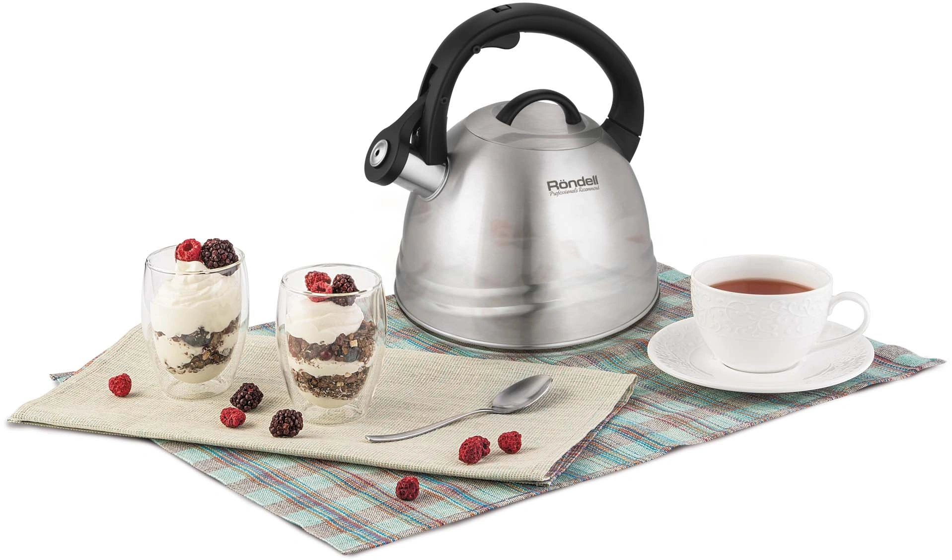 Чайник металлический Rondell Zart RDS-1828 2.7л. стальной — миниатюра 6