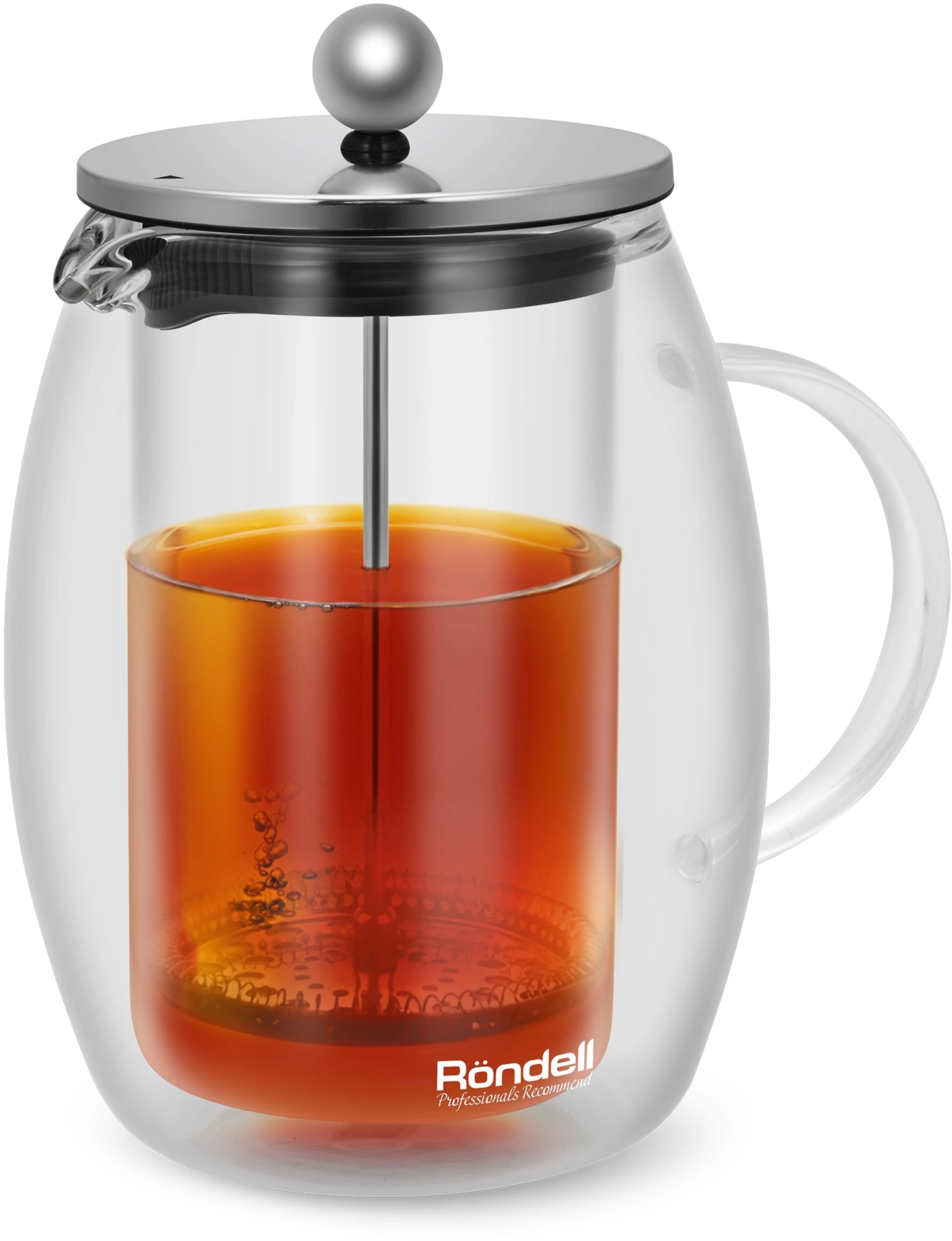 Френч-пресс Rondell Calypso RDS-1822 1л прозрачный — миниатюра 2