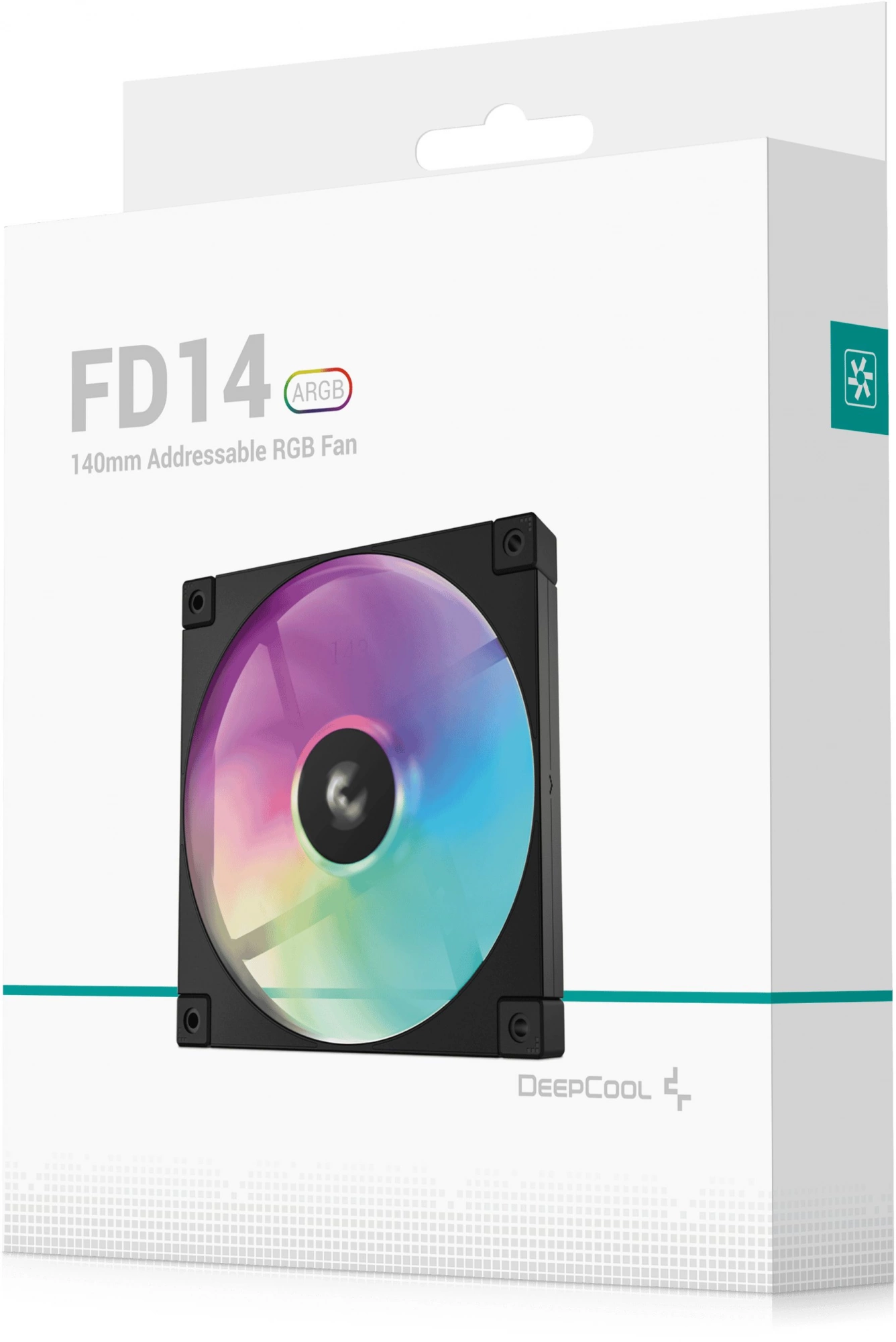 Вентилятор для корпуса Deepcool FD14 ARGB 140х140x25 черный 4-pin 25.6дБ (R-FD14-BKAPN1-G) Ret — миниатюра 7