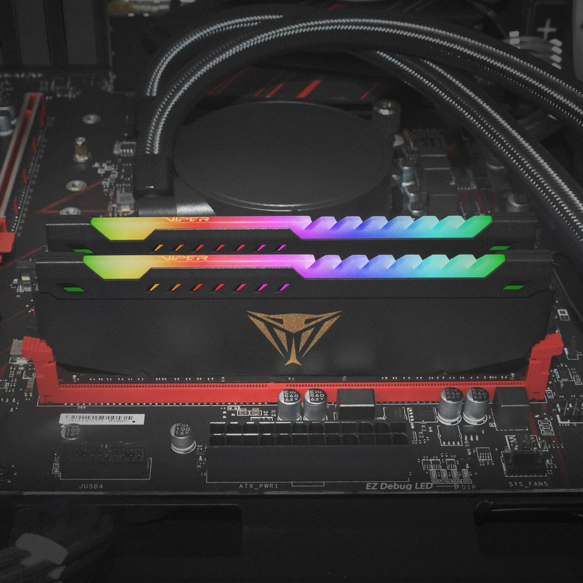 Память DDR4 2x32GB 3600MHz Patriot PVSR464G360C0K Viper Steel RGB RTL Gaming PC4-28800 CL20 DIMM UDIMM 288-pin 1.35В dual rank с радиатором Ret — миниатюра 6