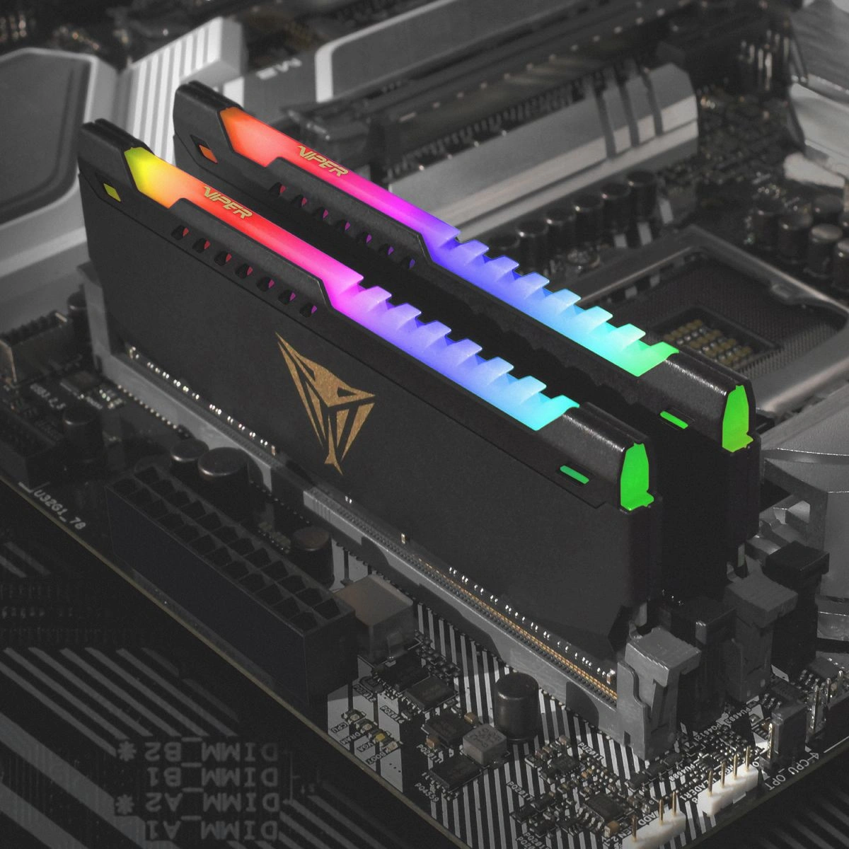 Память DDR4 2x32GB 3600MHz Patriot PVSR464G360C0K Viper Steel RGB RTL Gaming PC4-28800 CL20 DIMM UDIMM 288-pin 1.35В dual rank с радиатором Ret — миниатюра 7