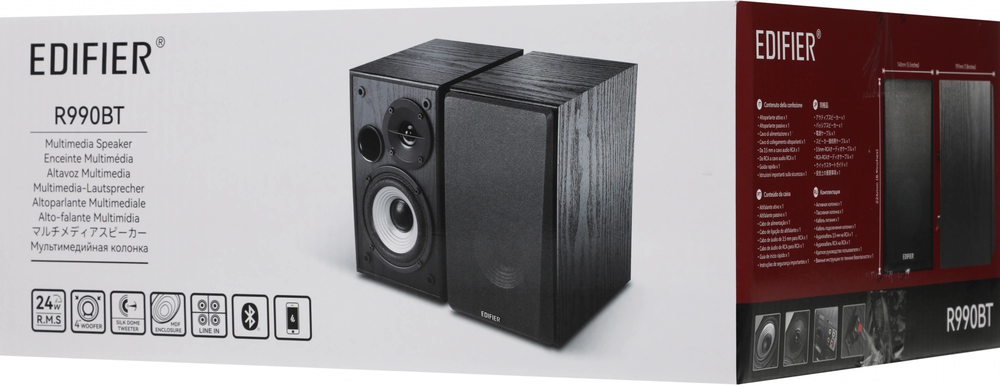 Колонки Edifier R990BT 2.0 черный 24Вт BT — миниатюра 6