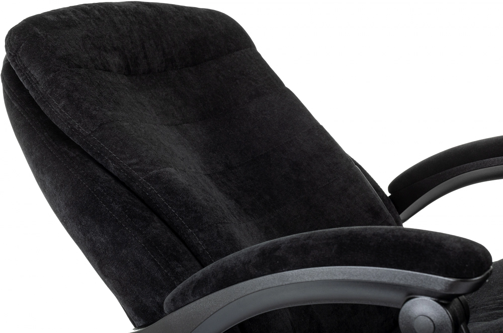 Кресло руководителя Бюрократ T-9950MSG-F Fabric черный Light-20 крестов. пластик подст.для ног — миниатюра 11