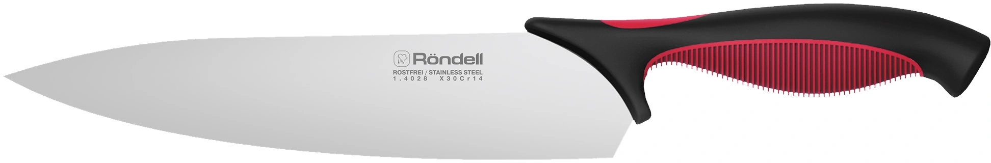 Набор ножей кухон. Rondell Arsenale RD-1891 компл.:4предм. разд.дос. черный/бордовый блистер — миниатюра 3