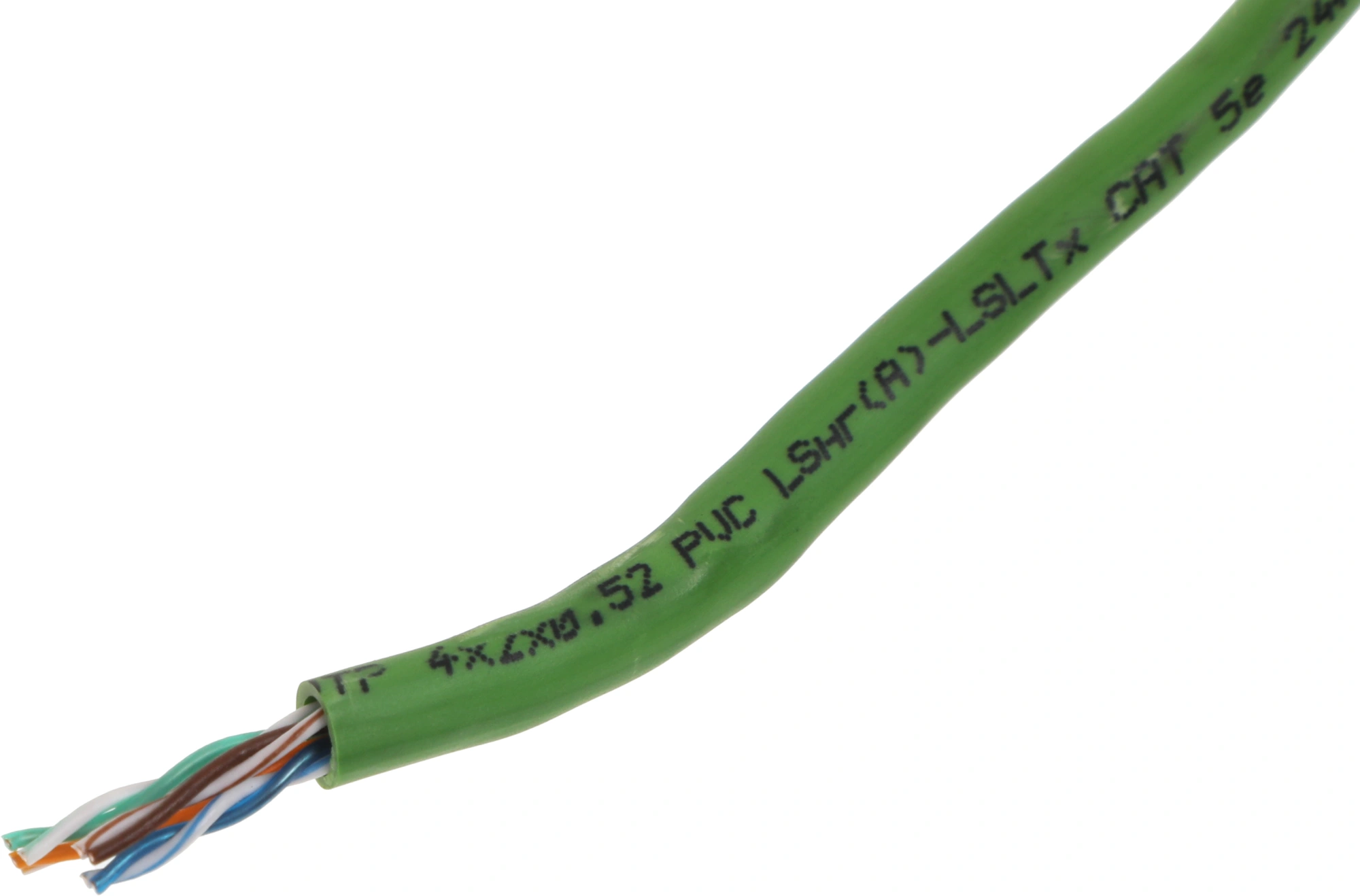 Кабель информационный Rexant 01-0061-R кат.5E UTP 4 пары 24AWG нг(А)-LSLTx внутренний 305м зеленый — миниатюра 2