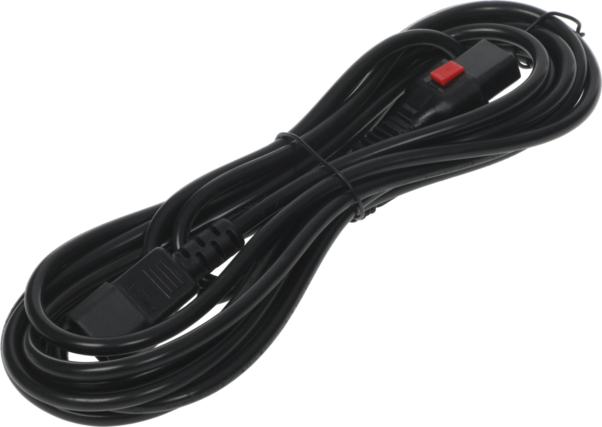 Шнур питания Lanmaster LAN-PP13L/14-5.0-BK C13-С14 проводник.:3x0.75мм2 5м 220В 10А черный — миниатюра 2