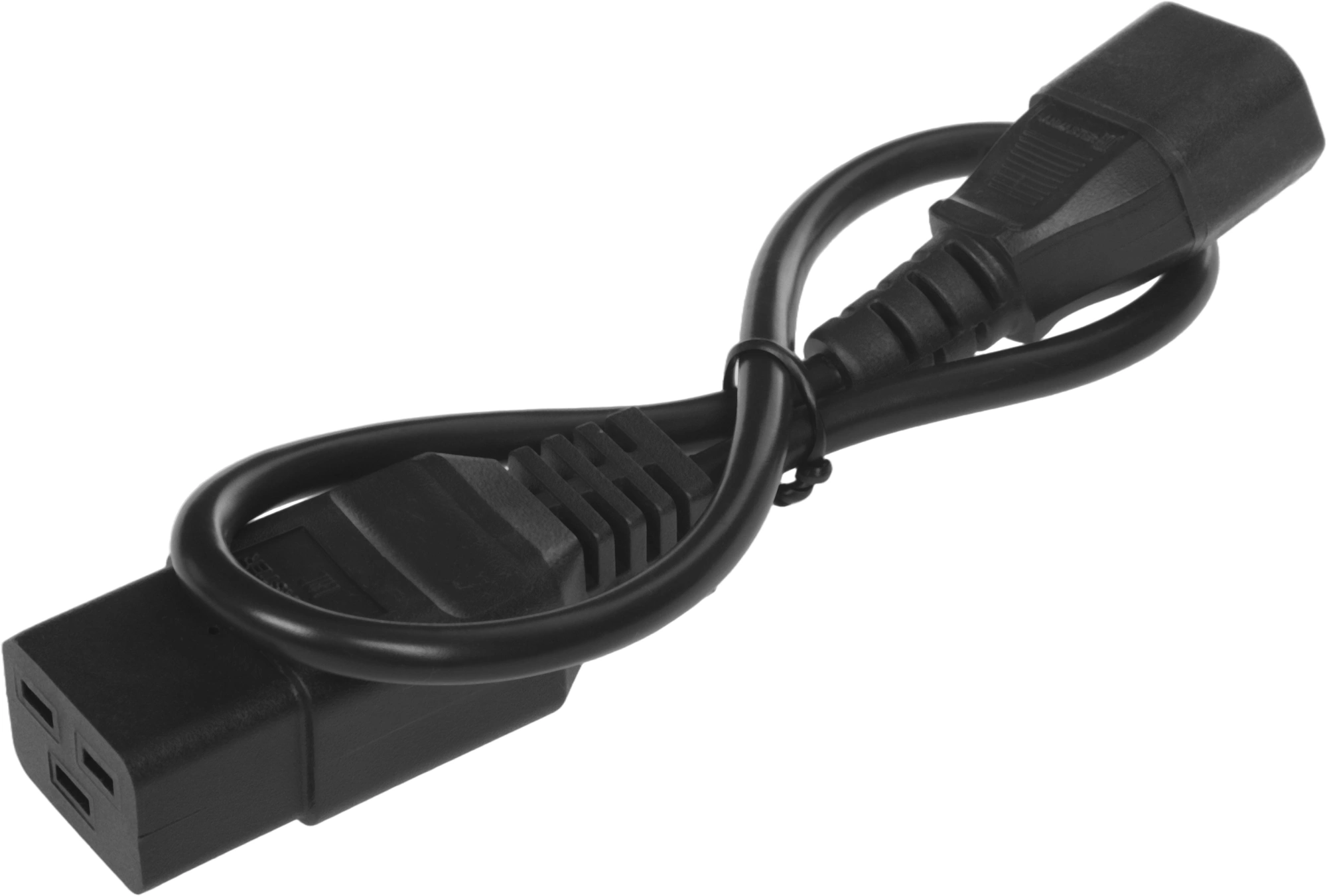 Шнур питания Lanmaster LAN-PP19/14-0.5-BK C19-С14 проводник.:3x0.75мм2 0.5м 220В 10А черный — миниатюра 3