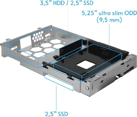 Корпус Chieftec UNI BE-10B-300 черный 300W mATX 2x80mm 2x120mm 2xUSB2.0 2xUSB3.0 audio bott PSU — миниатюра 2