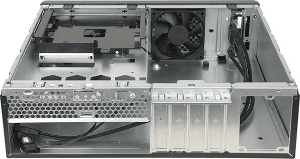 Корпус Chieftec UNI BE-10B-300 черный 300W mATX 2x80mm 2x120mm 2xUSB2.0 2xUSB3.0 audio bott PSU — миниатюра 3