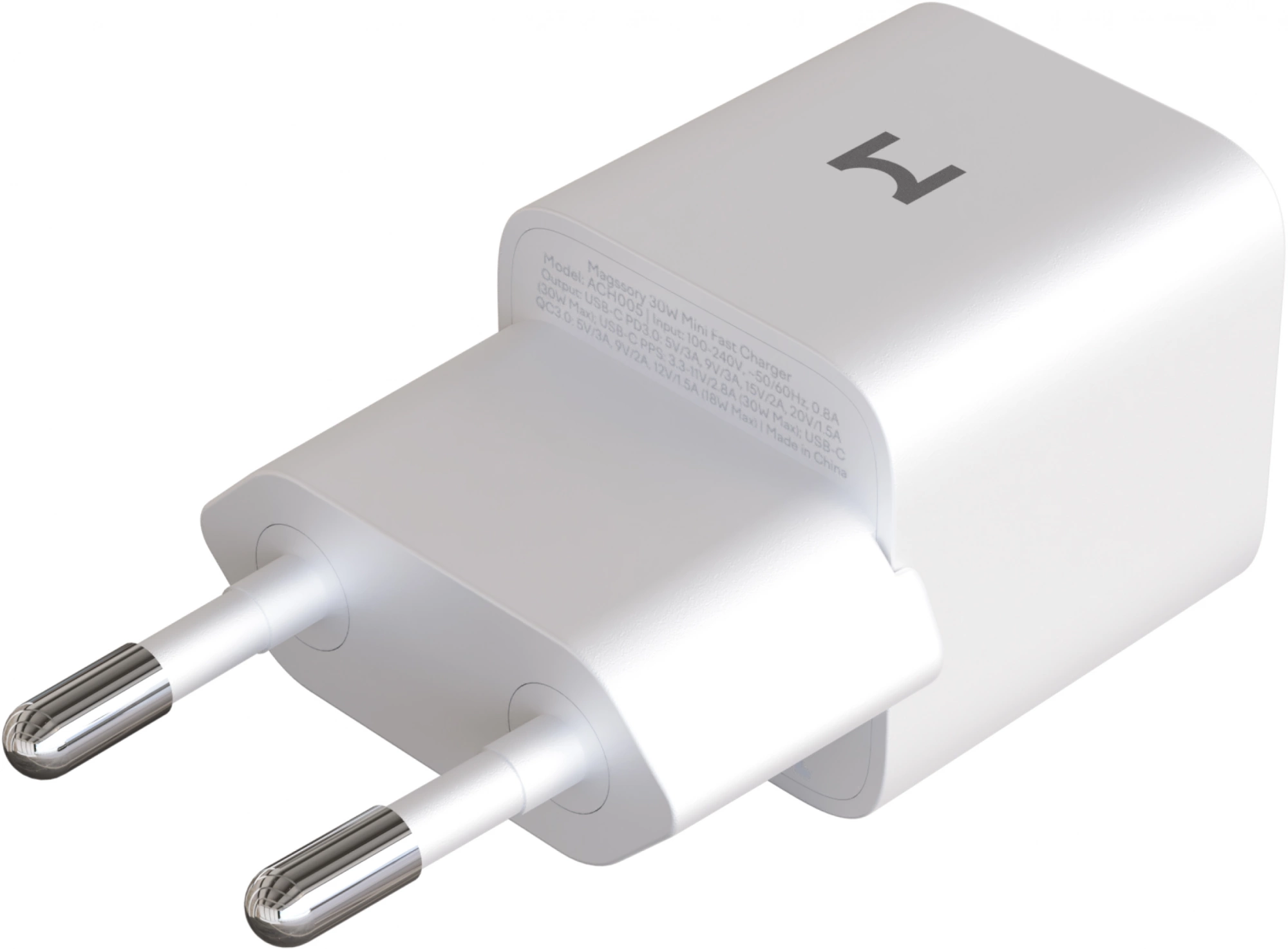 Сетевое зар./устр. Magssory ACH005 30W 2A (PD+QC) универсальное белый — миниатюра 5