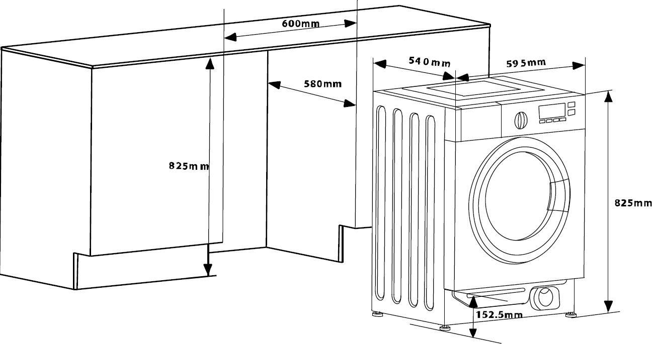 Стиральная машина Weissgauff WMI 6147 Inverter Steam класс:A+++ загрузка до 7кг отжим:1400об/мин белый инвертер — миниатюра 11