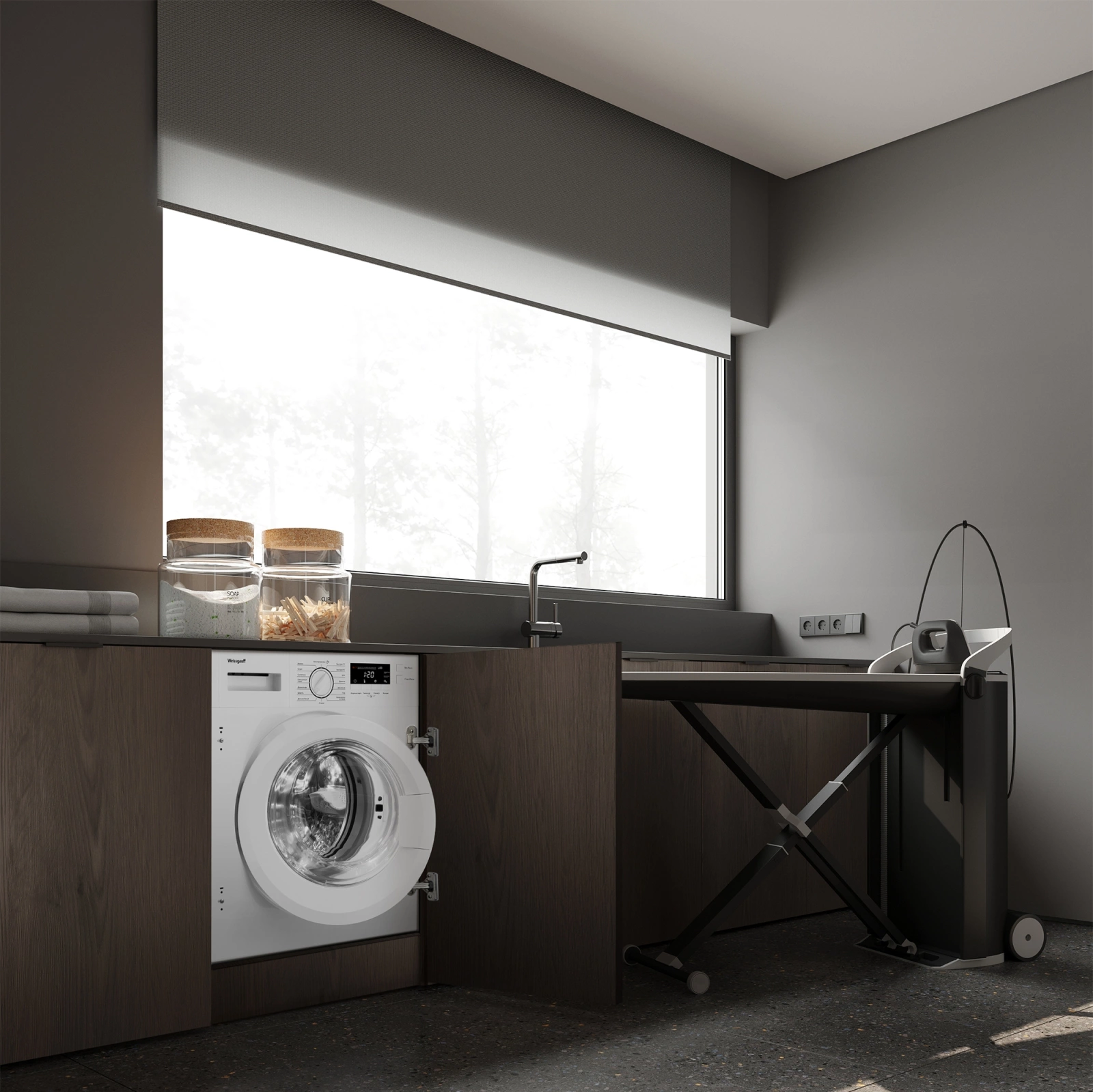 Стиральная машина Weissgauff WMI 6147 Inverter Steam класс:A+++ загрузка до 7кг отжим:1400об/мин белый инвертер — миниатюра 21