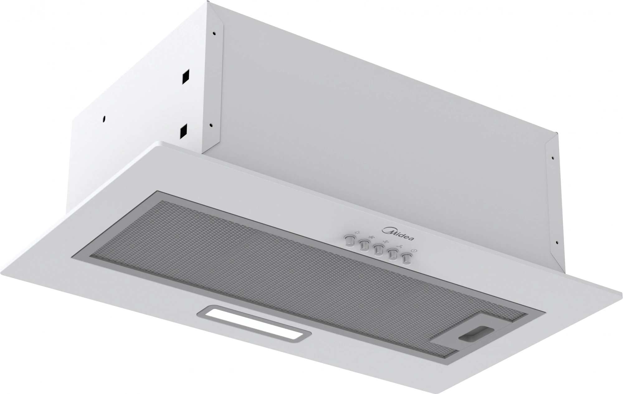 Вытяжка встраиваемая Midea MH60I301W белый управление: кнопочное (1 мотор) — миниатюра 2