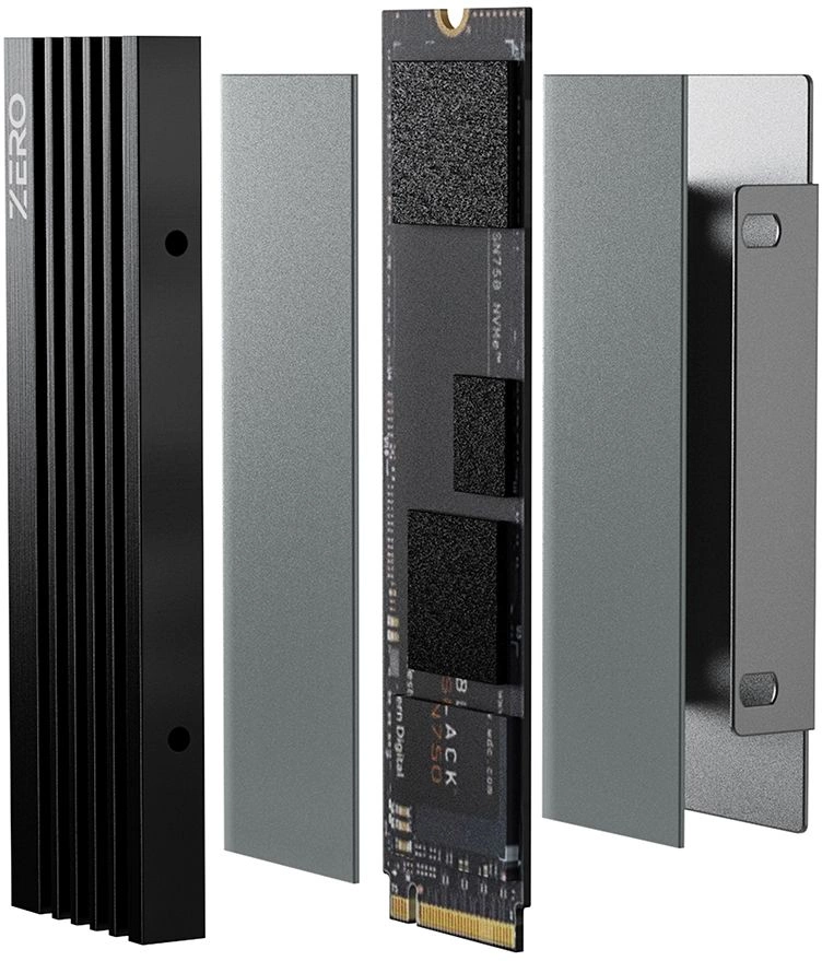 Радиатор для SSD ID-Cooling Zero M05 черный алюминий Ret — миниатюра 5