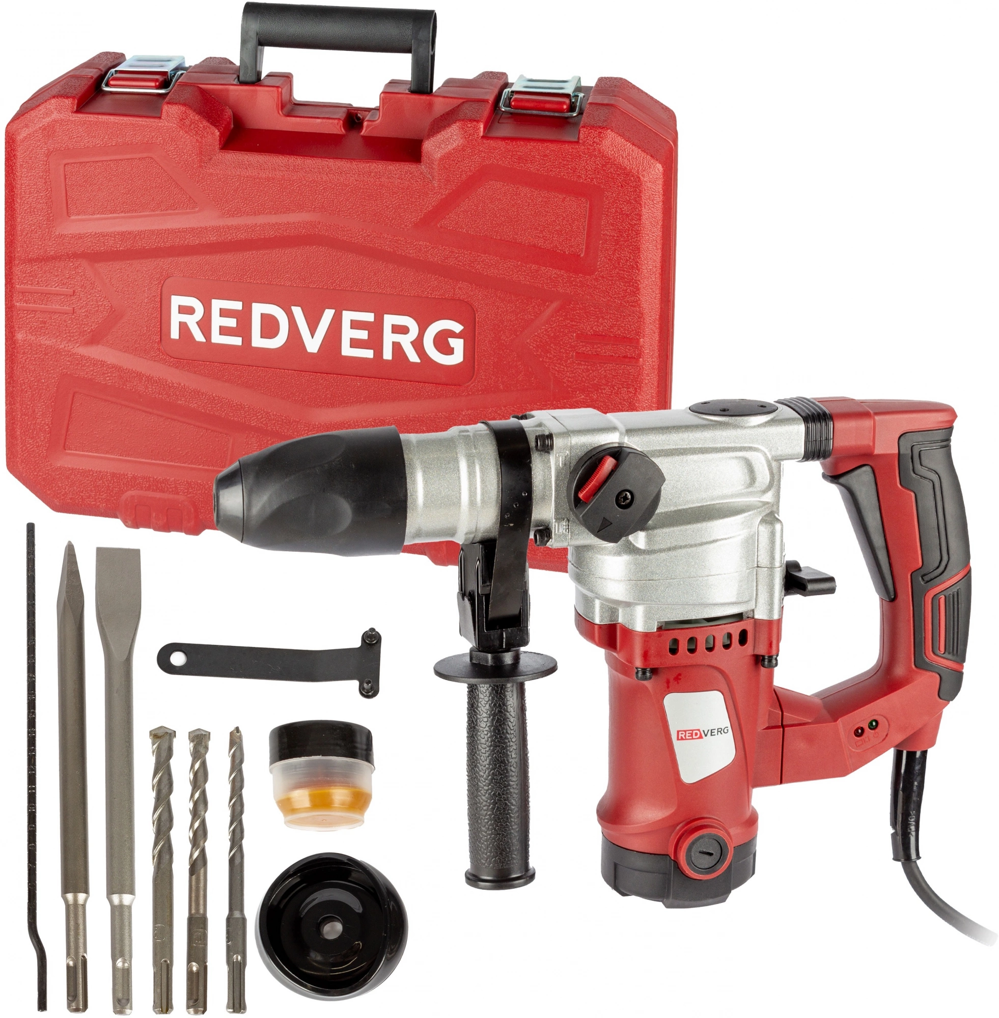 Перфоратор RedVerg RD-RH1200S патрон:SDS-plus уд.:5Дж 1200Вт (кейс в комплекте) — миниатюра 14