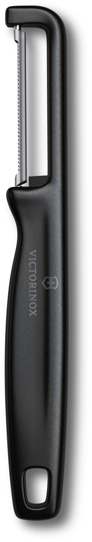 Овощечистка Victorinox Iotaс лезвием двухсторон. черный упак.:европодвес (6.0943.3)