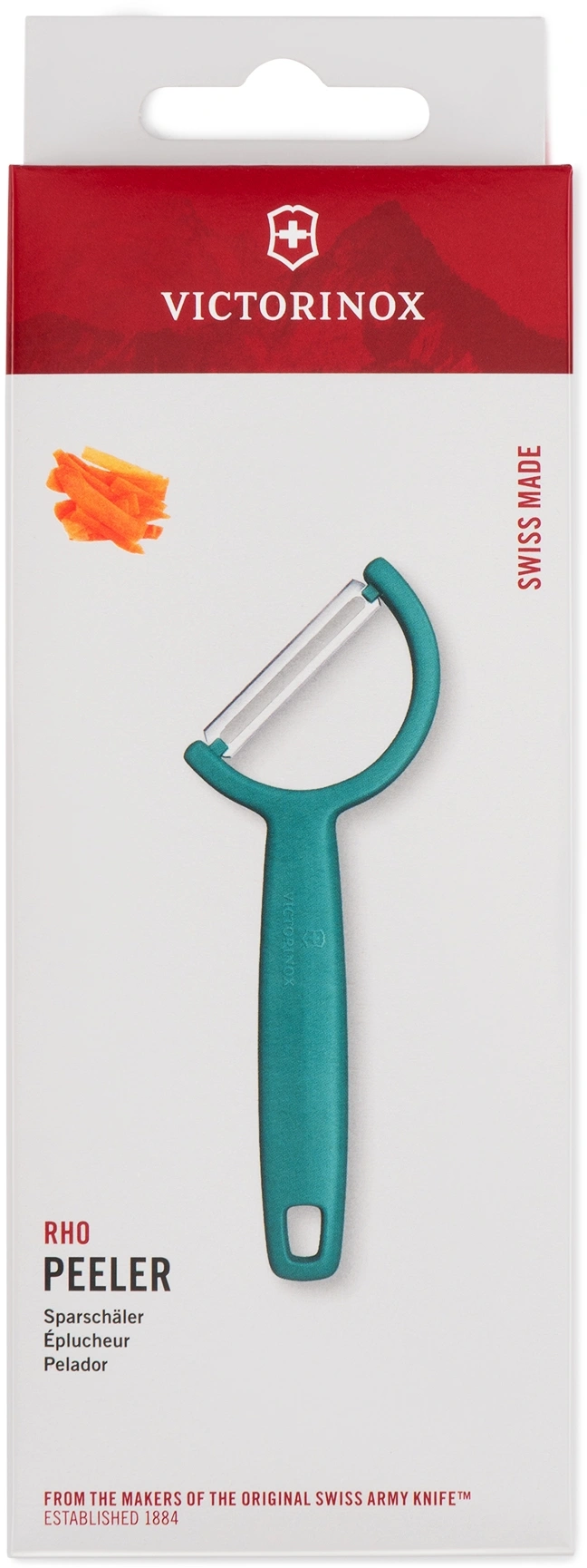Овощечистка Victorinox Rho зеленый упак.:европодвес (6.0950.4) — миниатюра 3