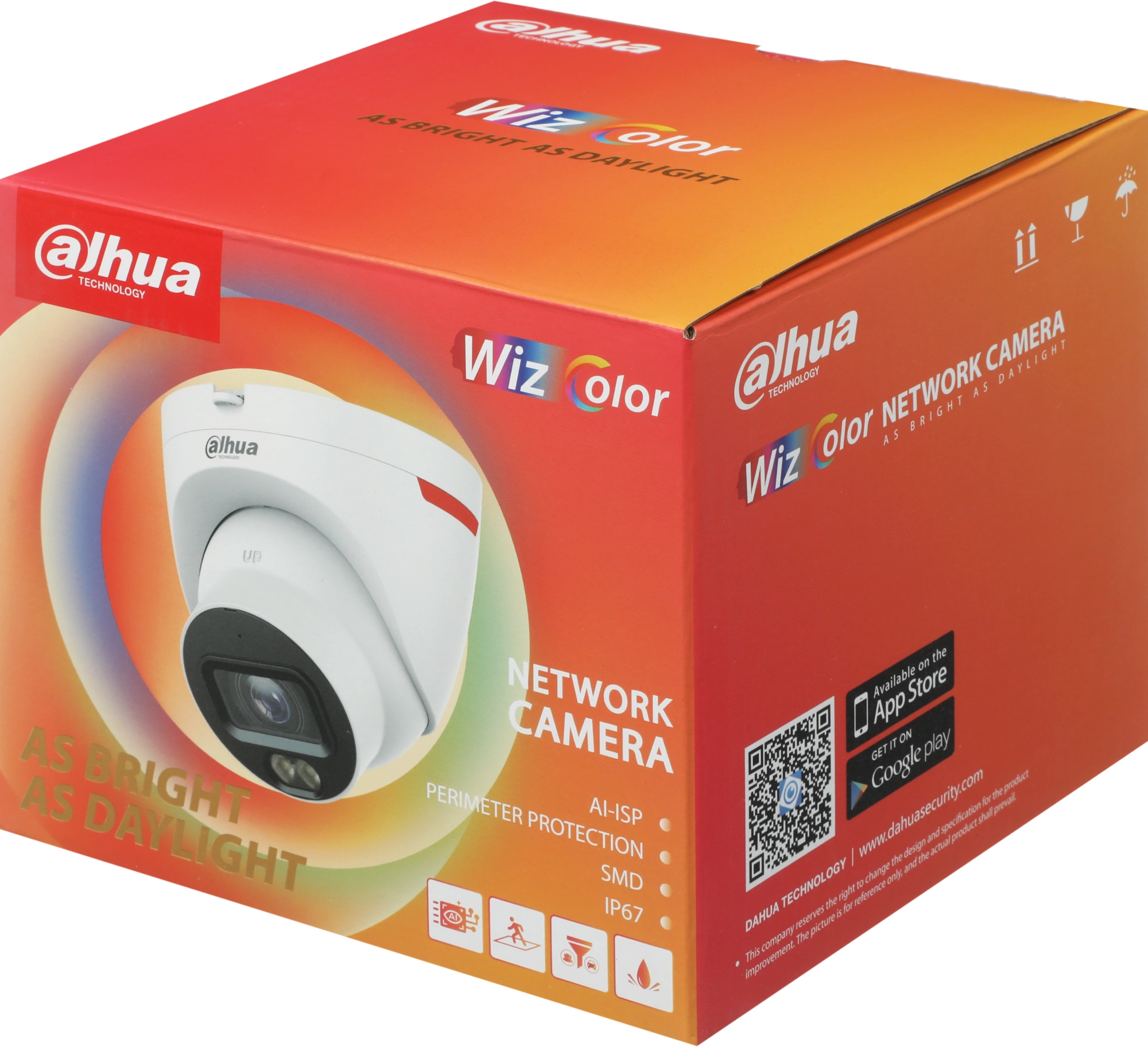 Камера видеонаблюдения IP Dahua DH-IPC-HDW2449TP-S-LED-0280B-PRO 2.8-2.8мм цв. корп.:белый (DH-IPC-HDW2449TP-S-LED-PRO) — миниатюра 3