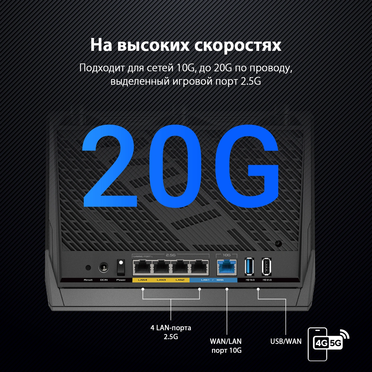 Роутер беспроводной Asus RT-BE86U BE6800 100/1000/2500/10000BASE-T черный — миниатюра 10