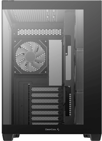 Корпус Deepcool CG530 4F черный без БП ATX 6x120mm 4x140mm 1xUSB3.0 audio bott PSU — миниатюра 5