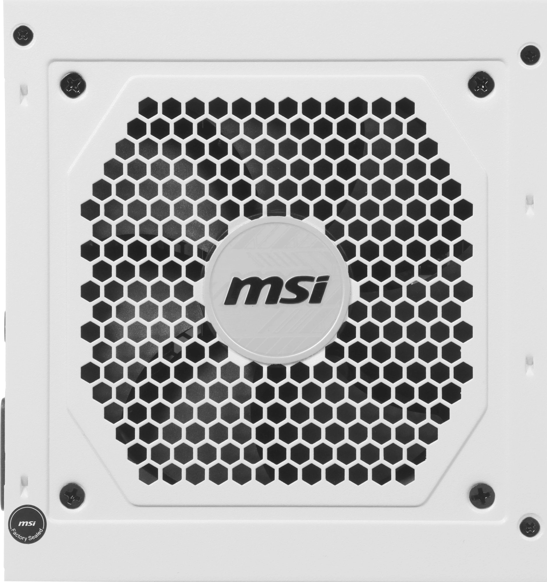 Блок питания MSI ATX 850W MAG A850GL WH PCIE5 80+ gold (20+4pin) APFC 120mm fan 8xSATA Cab Manag RTL — миниатюра 9