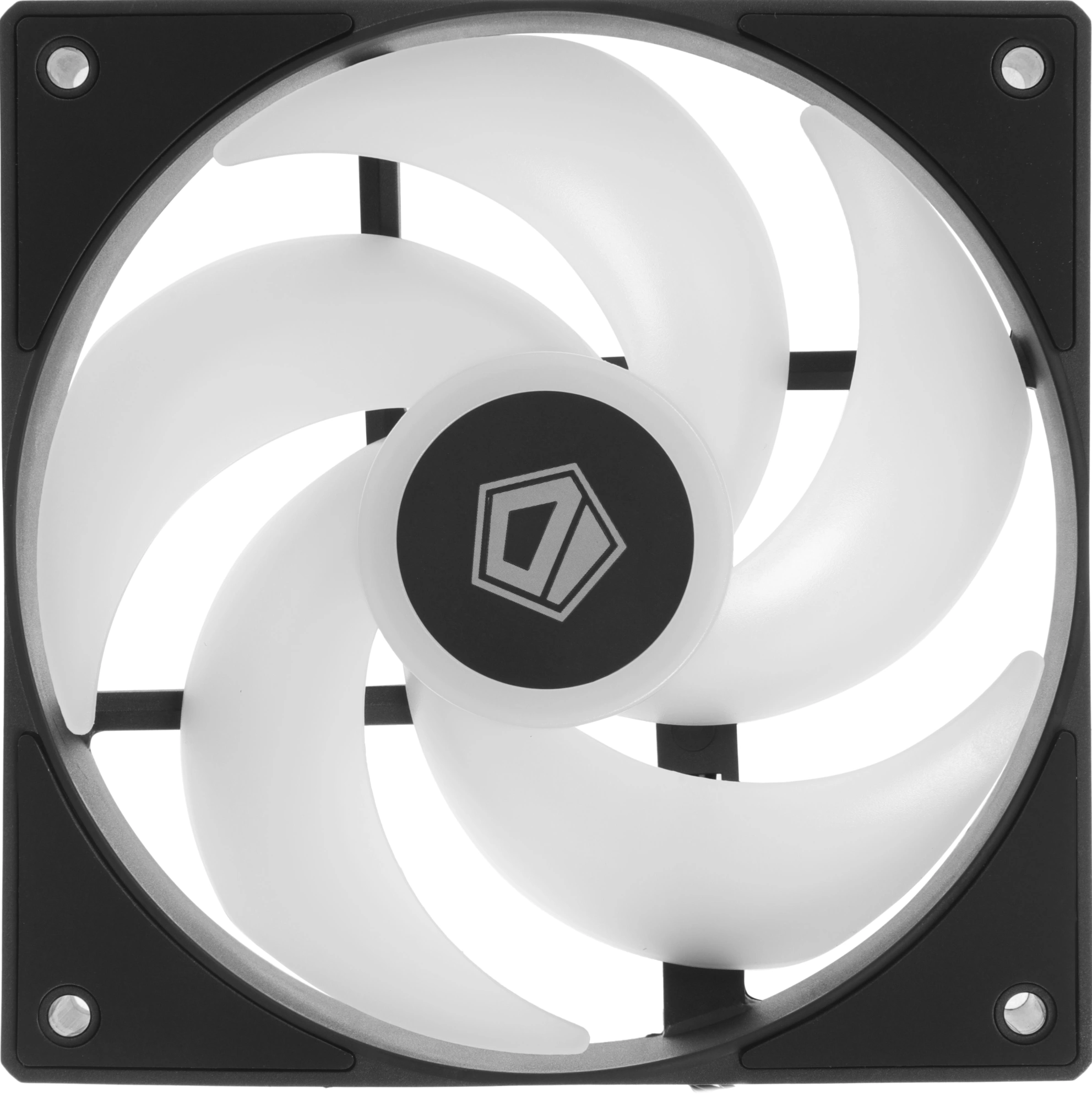 Вентилятор для корпуса ID-Cooling AS-120-К ARGB 120х120x25 черный 4-pin 27.2дБ (AS-120-ARGB-K) Ret — миниатюра 4