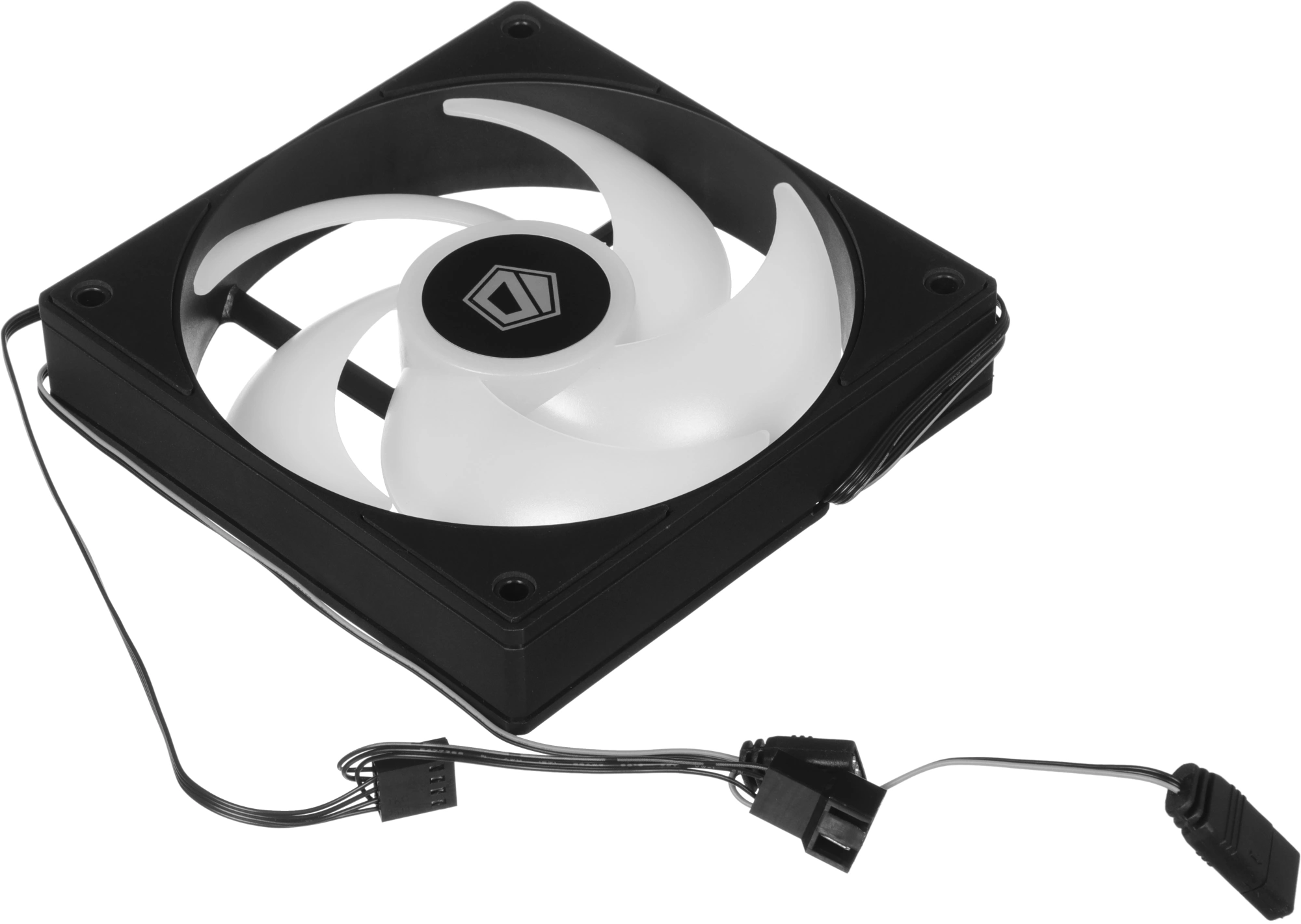 Вентилятор для корпуса ID-Cooling AS-120-К ARGB 120х120x25 черный 4-pin 27.2дБ (AS-120-ARGB-K) Ret — миниатюра 8