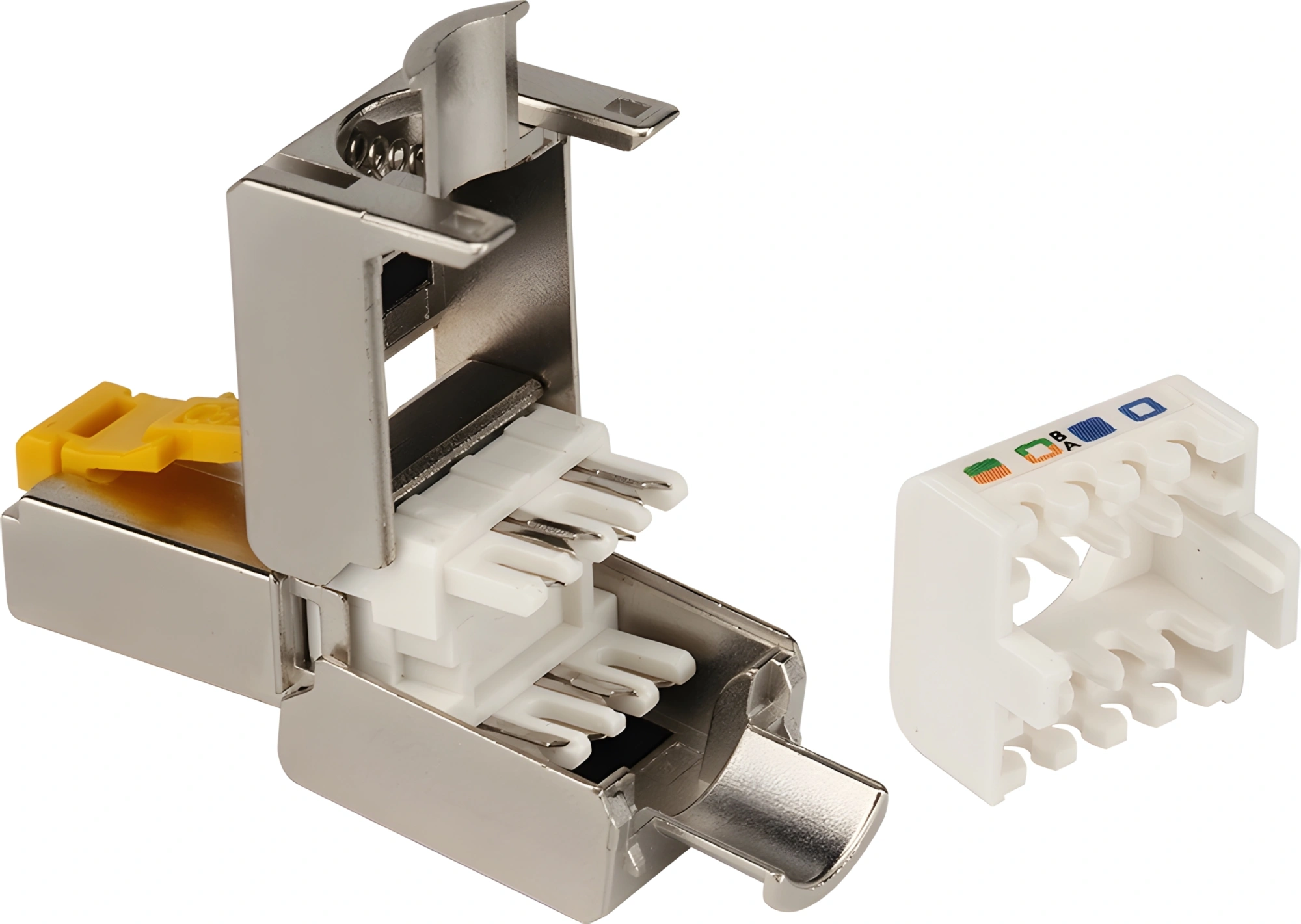 Коннектор Lanmaster LAN-TMP-S6A полев. RJ45 кат.6A STP бел. — миниатюра 2