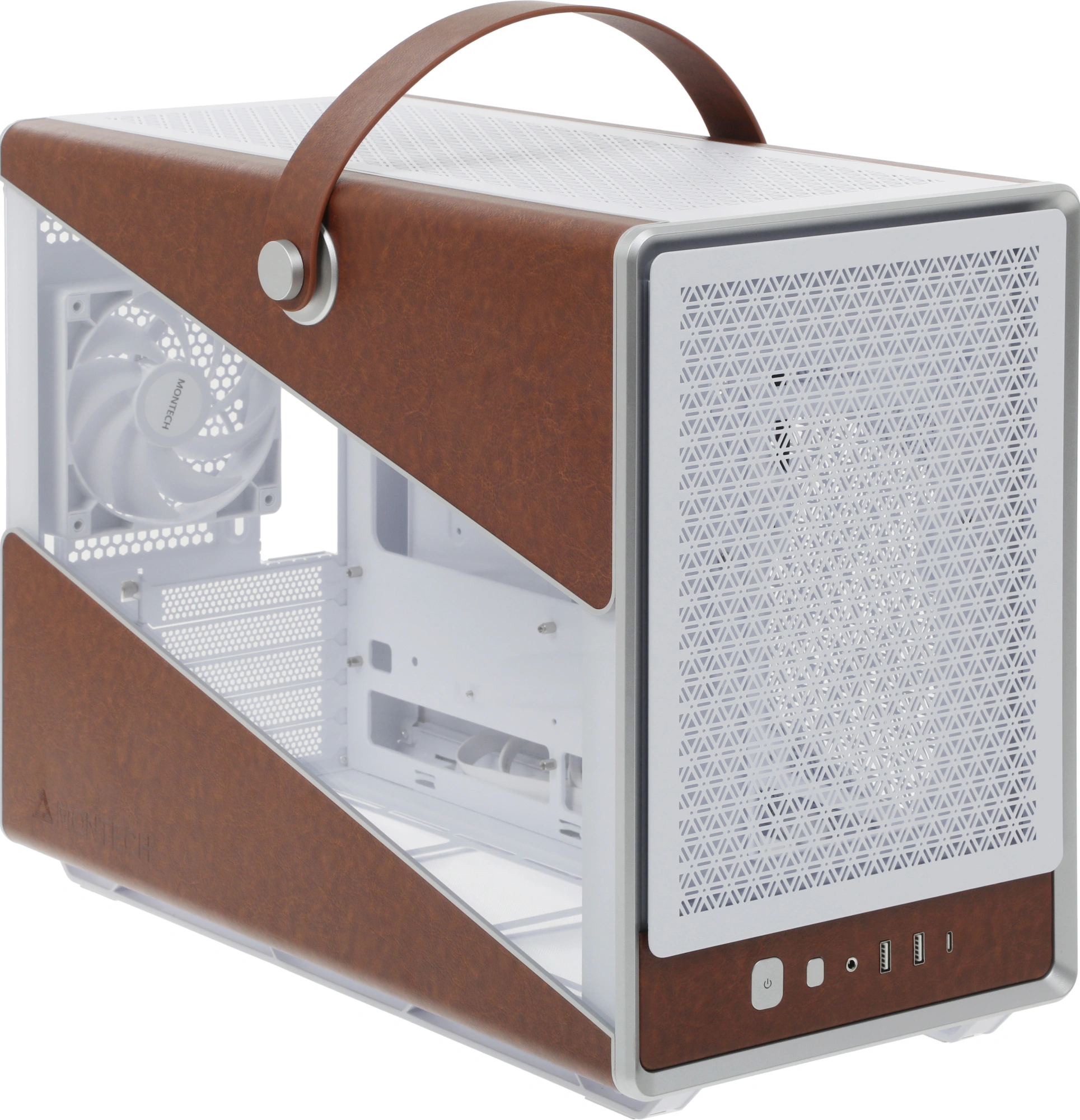 Корпус Montech Heritage PRO (W) белый без БП mATX 5x120mm 2x140mm 2xUSB3.0 audio bott PSU — фото 1